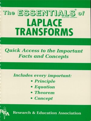 cover image of Laplace Transforms Essentials